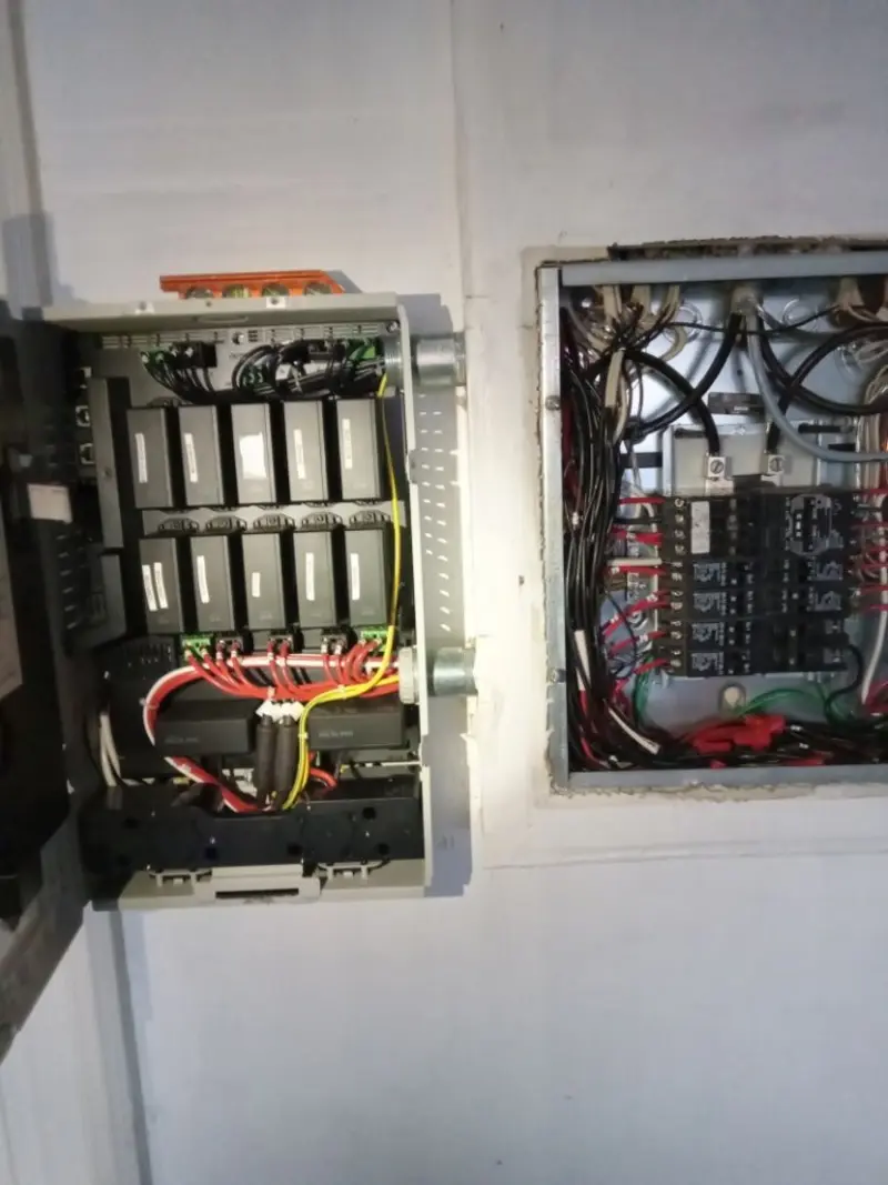 Electrical panel upgrade completed for Ring Doorbell Installation in Floris